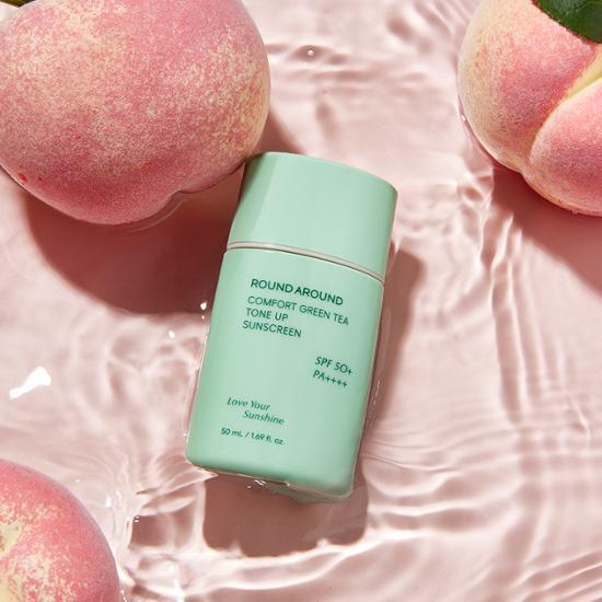 Round Around Comfort Green Tea Tone-Up Sun Cream 50ml Giveaway Plan (+20ml Giveaway)