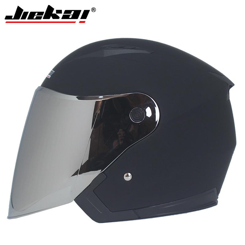 Genuine JIEKAI Helmet Motorcycle Motorbike Dual Lens Summer Winter Open Face Helmet Moto capacete para motocicleta casco516