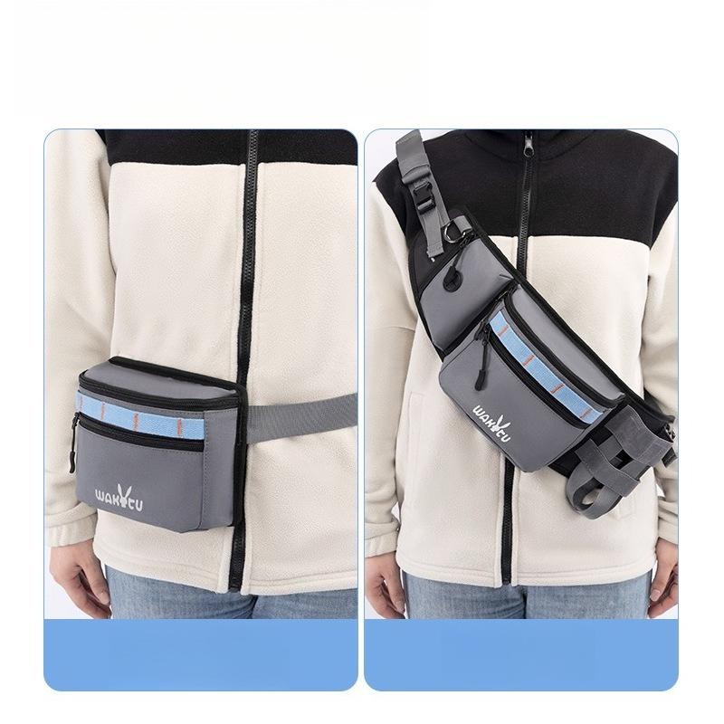 Multi‑Pocket Dog Walking Waist Bag With Water Bottle Holder Adjustable Pet Treat Fanny Pack For Outdoor Hiking Training Travel