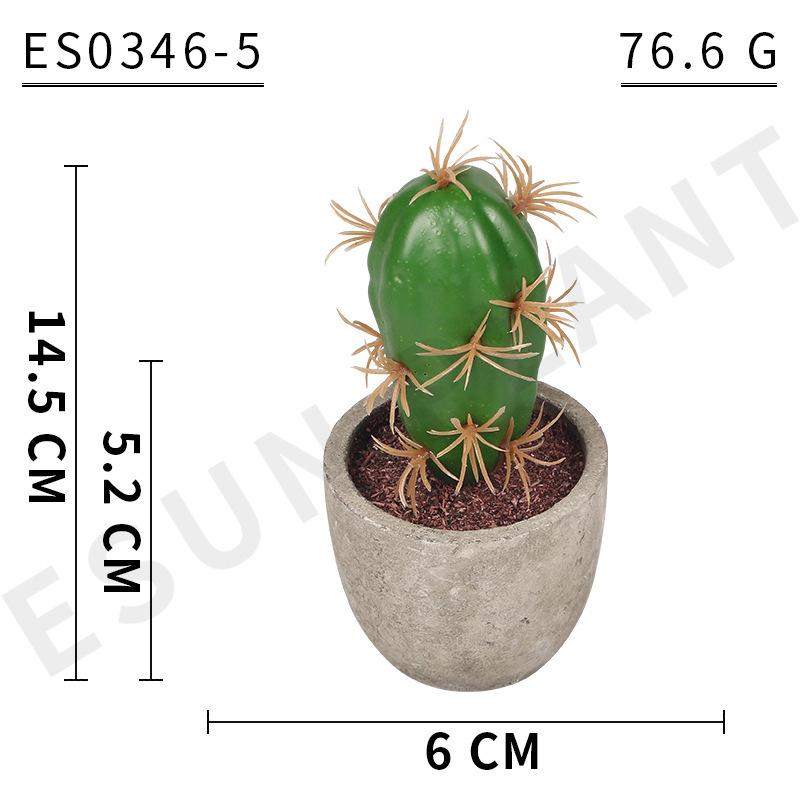 Simulation Foam Cactus/Cactus Potted Plant, Micro-Landscape Office Home Decoration Diy Simulation Potted Plant