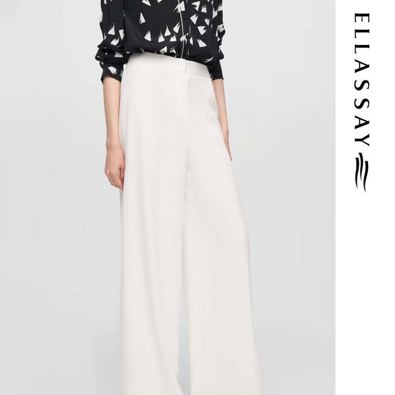 ELLASSAY Широкие брюки с высокой талией из триацетата EWE362K04100