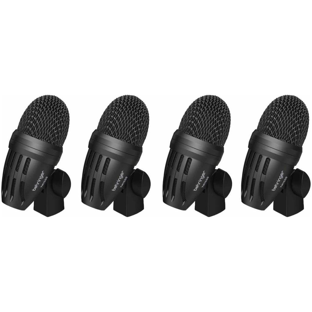 Behringer Drum Microphone Set of 1 Dynamic Microphone for Bass 4 Dynamic Microphones for 2 Overhead Cymbal Condenser Microphones Metal Body BC1500