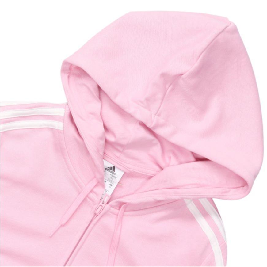 adidas Essentials Толстовка с капюшоном на молнии с цветными блоками, спортивная повседневная куртка, женская куртка розового цвета HL2059