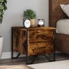 VidaXL Bedside Tables 2 Pcs Smoked Oak 40x41x40 Cm Engineered Wood, Side Table, Bedside Cabinet, Side Table for 848509