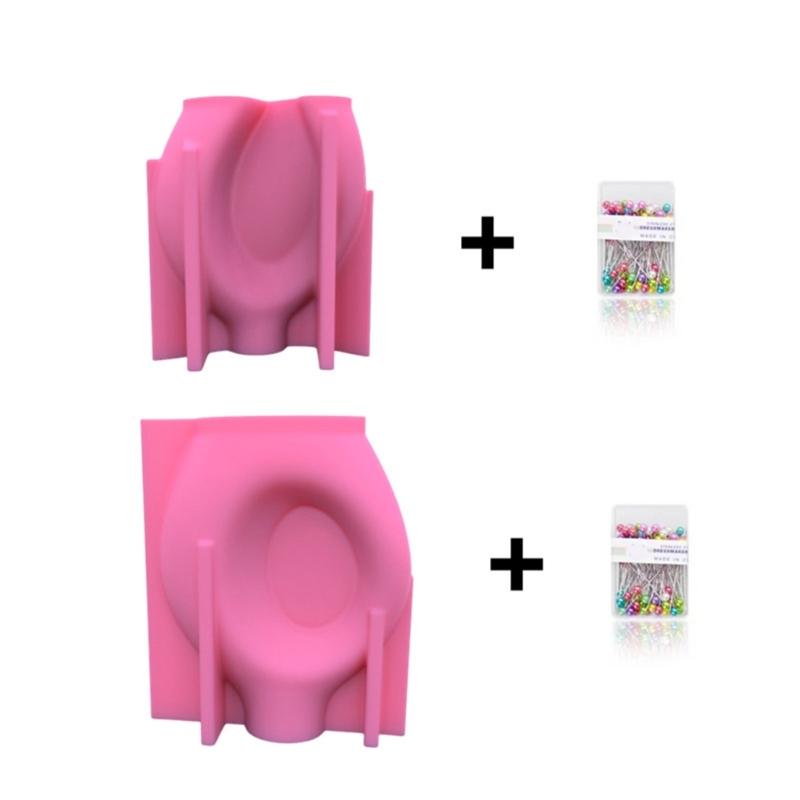 Набор из 2 стильных силиконовых форм для цветочных горшков, бетонных форм, простых форм для цветочных горшков, форм для цемента, силиконовых форм для ваз