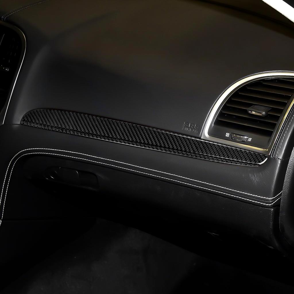 Декоративные полоски для автомобиля второго пилота, наклейки для 2015, 2016, 2017, 2018, 2022, 2023 Chrysler 300, аксессуары из углеродного волокна