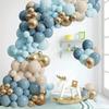150Pcs Blue Balloons Arch Kit Metallic Blue Balloon Garland Birthday Party Decorations Baby Shower Baptism Wedding Blue Theme Party Decor