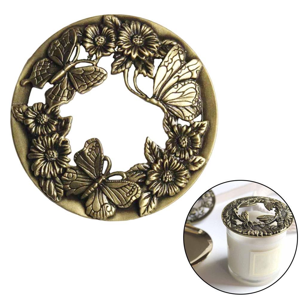 Антикварный стиль банка для свечи крышка топпер крышки равномерно для дома отеля