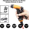 Портативная интеллектуальная электрическая насос-мойка высокого давления 100 Вт 160 PSI 12 В Портативный мощный комплект для мойки с ПВХ-шлангом 21,3 фута