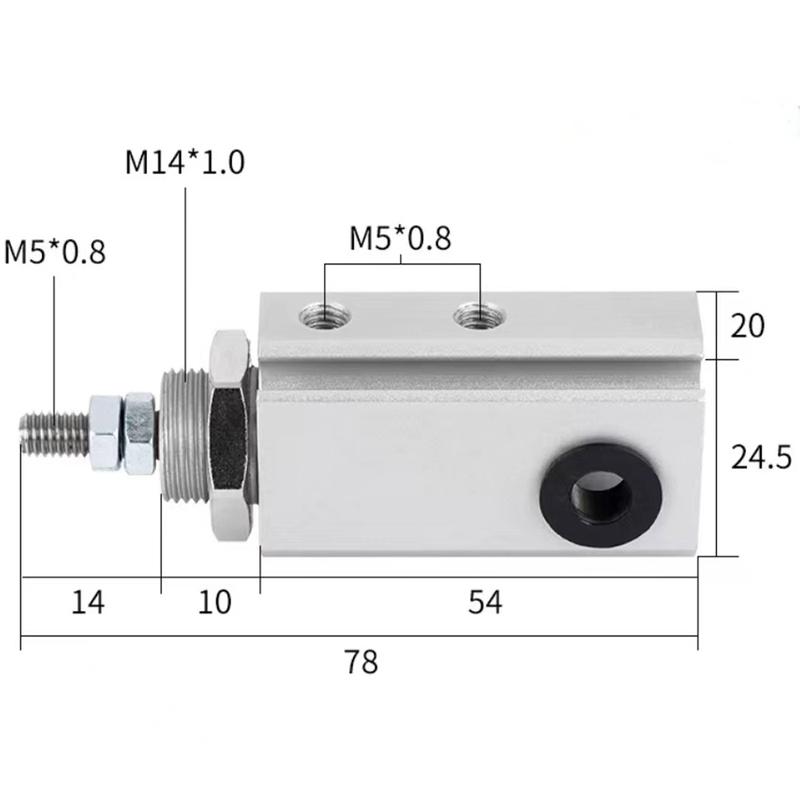 Пневмоцилиндр с иглой SMC CJP2D16-20D