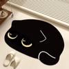 Kitten Bathroom Absorbent Floor Mat, Diatom Mud Non-slip Foot Pad, Kitchen, Toilet, Bathroom Door Quick Drying
