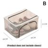 Pvc Shoes Storage Bag Dustproof Waterproof Transparent Clothes Storage Box Under The Bed Large Capacity Shoes Storage Rack