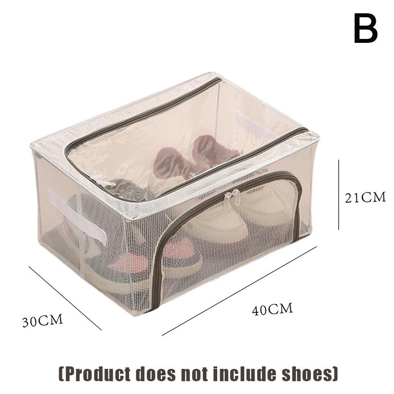 Pvc Shoes Storage Bag Dustproof Waterproof Transparent Clothes Storage Box Under The Bed Large Capacity Shoes Storage Rack