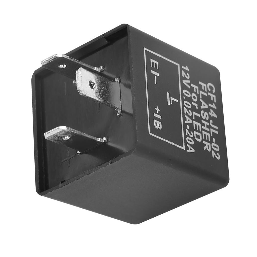 CF14 JL-02 3-контактный светодиодный мигающий реле-прерыватель для указателей поворота, устранение гипермигания, 12 В