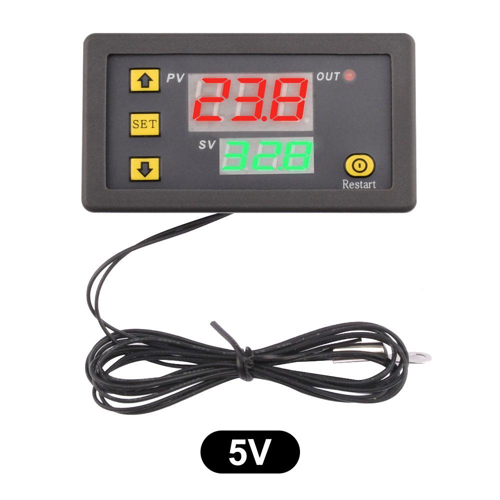DC 5V/12V/24V Термостат Цифровой Контроллер Температуры Регулятор Терморегулятор Инкубатор NTC Сенсор Переключатель Модуль