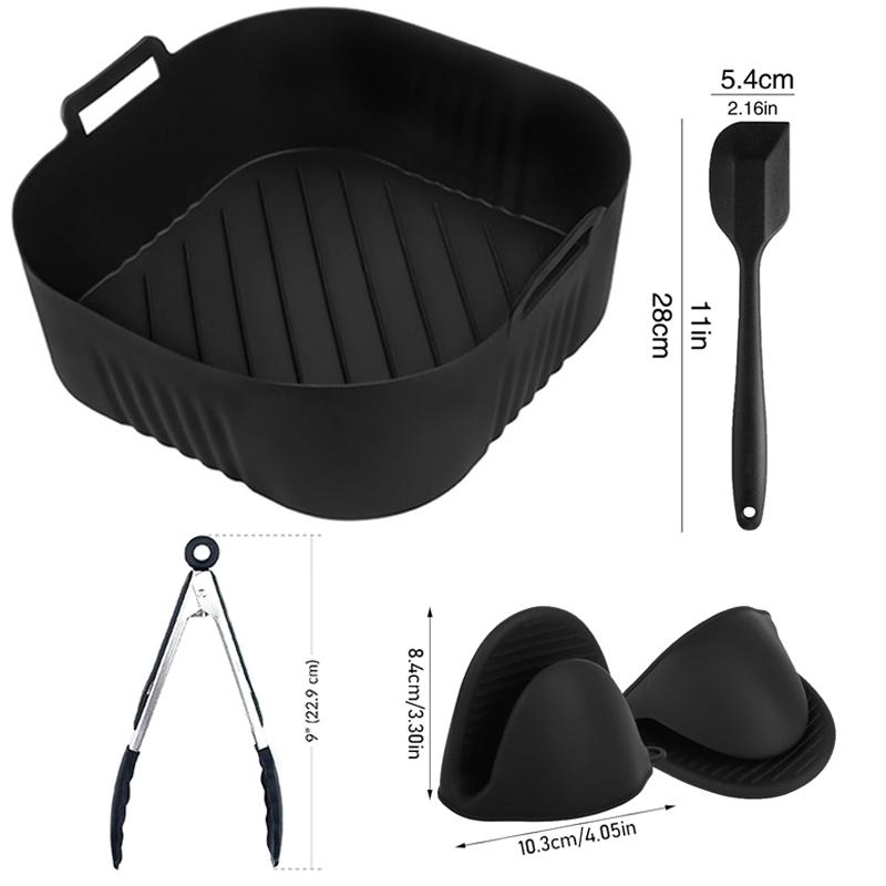 Силиконовая форма 23 см XL XXL для аэрофритюрницы Для Ninja 180Cosori 5.5L/6L/6.1L Серия Phi 2000 6.2L Na230 Аксессуары для аэрофритюрницы