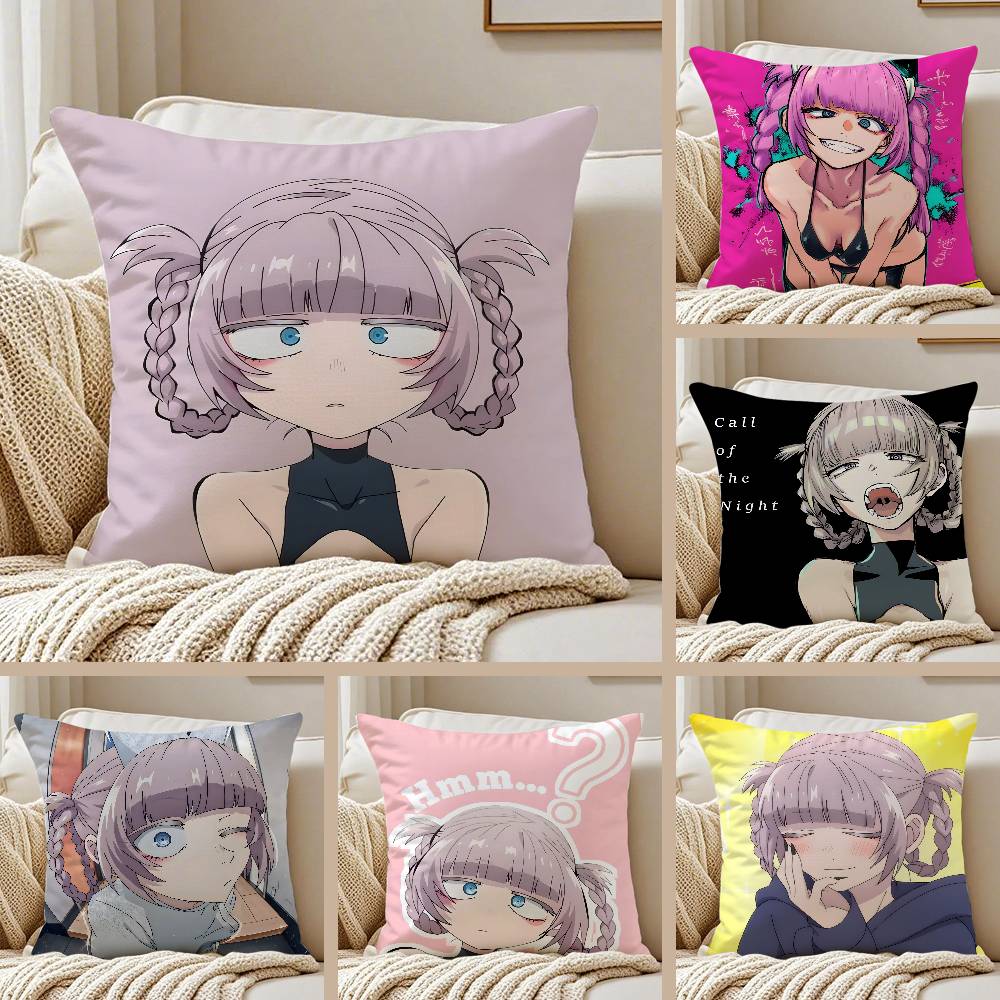 Аниме Yofukashi no Uta Назуна-А Наволочка Наволочка против пылевых клещей Невидимая молния Шелковистый короткий плюш Чехол на подушку для дивана