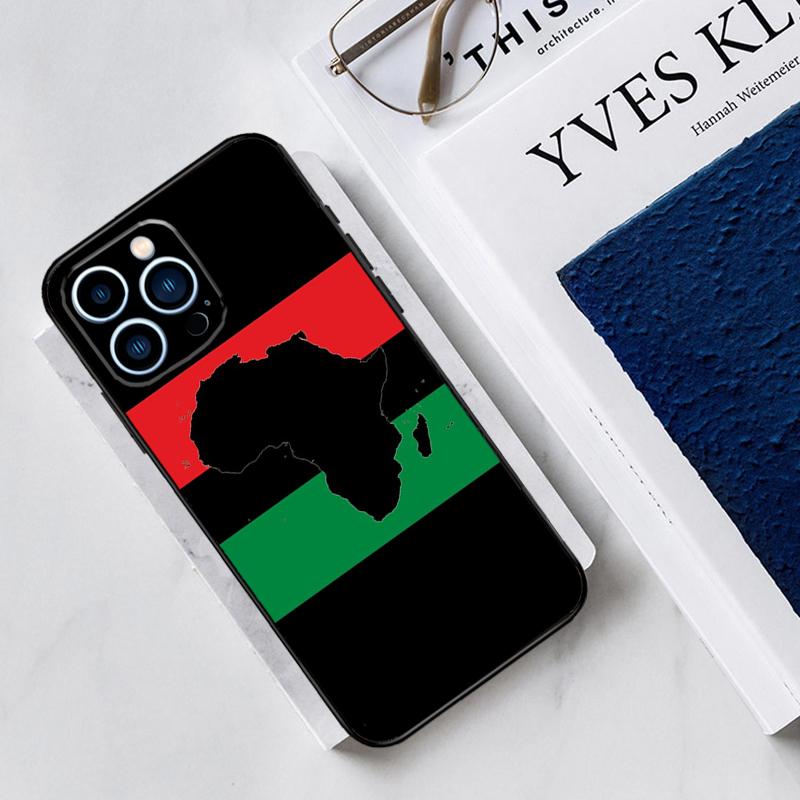 Africa Map Case For iPhone 17 Air 14 13 12 11 15 16 Pro Max Mini 15 16 Plus 16e Funda Silicone Cover
