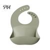 Lightweight Summer Bibs for Babies Silicone Baby Bib, Waterproof Soft Adjustable Feeding Durable Large Pocket Food Catch Bib And Toddlers Comfortable