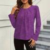 Женская новая фиолетовая модная рубашка для поездок на работу Senior Sense of Thin Professional Wear Design Sense of Long-shirts