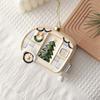 Plastic Christmas Decoration White Christmas Tree Ornament High-quality Xmas Baubles  Christmas