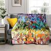 Pokemon Pikachu Cartoon Soft Flannel Blanket for Bed Bedroom Sofa Picnic,Throw Blanket for Cover Office Christmas Gift