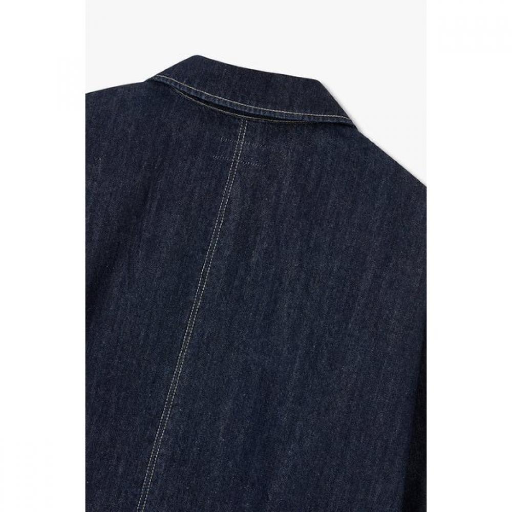 Collar Neck Tunic Denim Dress 9106141101
