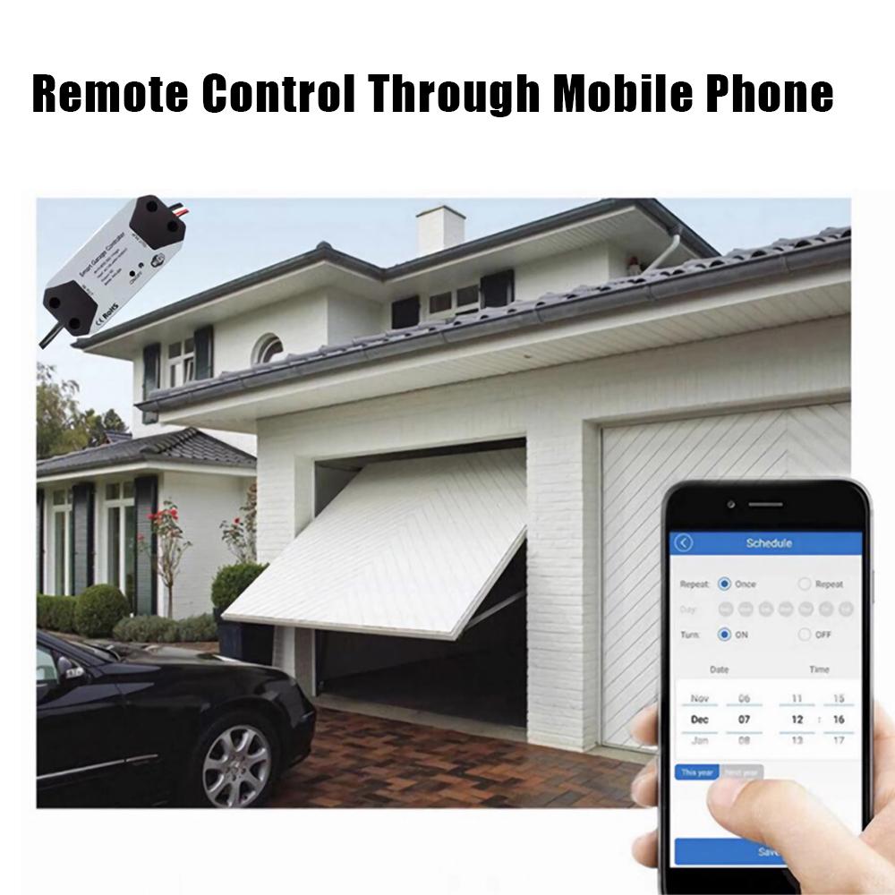 Aoresac Smart WiFi устройство открывания гаражных ворот Tuya Smart Life APP удаленное время Голосовое управление Сети 2,4 ГГц