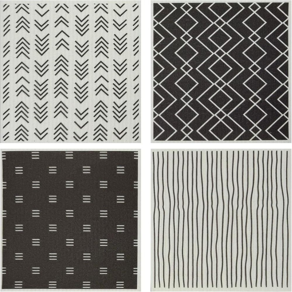 Цветная целлюлозная губчатая ткань многоразовые ультраабсорбирующие полотенца для посуды кухонные полотенца