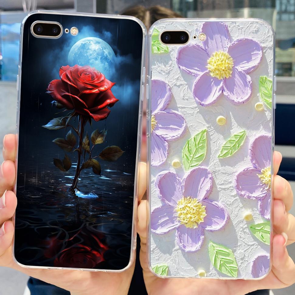 For IPhone 7 Plus Case A1661 A1784 Cute Cats Butterfly Soft Silicone Phone Cases For Apple IPhone 7 8 IPhone7 IPhone8 Plus Cover