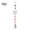 Unique Housewarming Gift for Her Faux Crystal Sun Catcher, Hanging Prism Suncatcher, Snowflake Rainbow Maker Pendant Balcony Window, Home Christmas