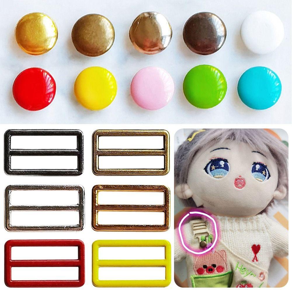 Лидер продаж DIY тыква стиль куклы пряжки брюки сумки аксессуары металлическая пряжка кукольный ремень пуговицы