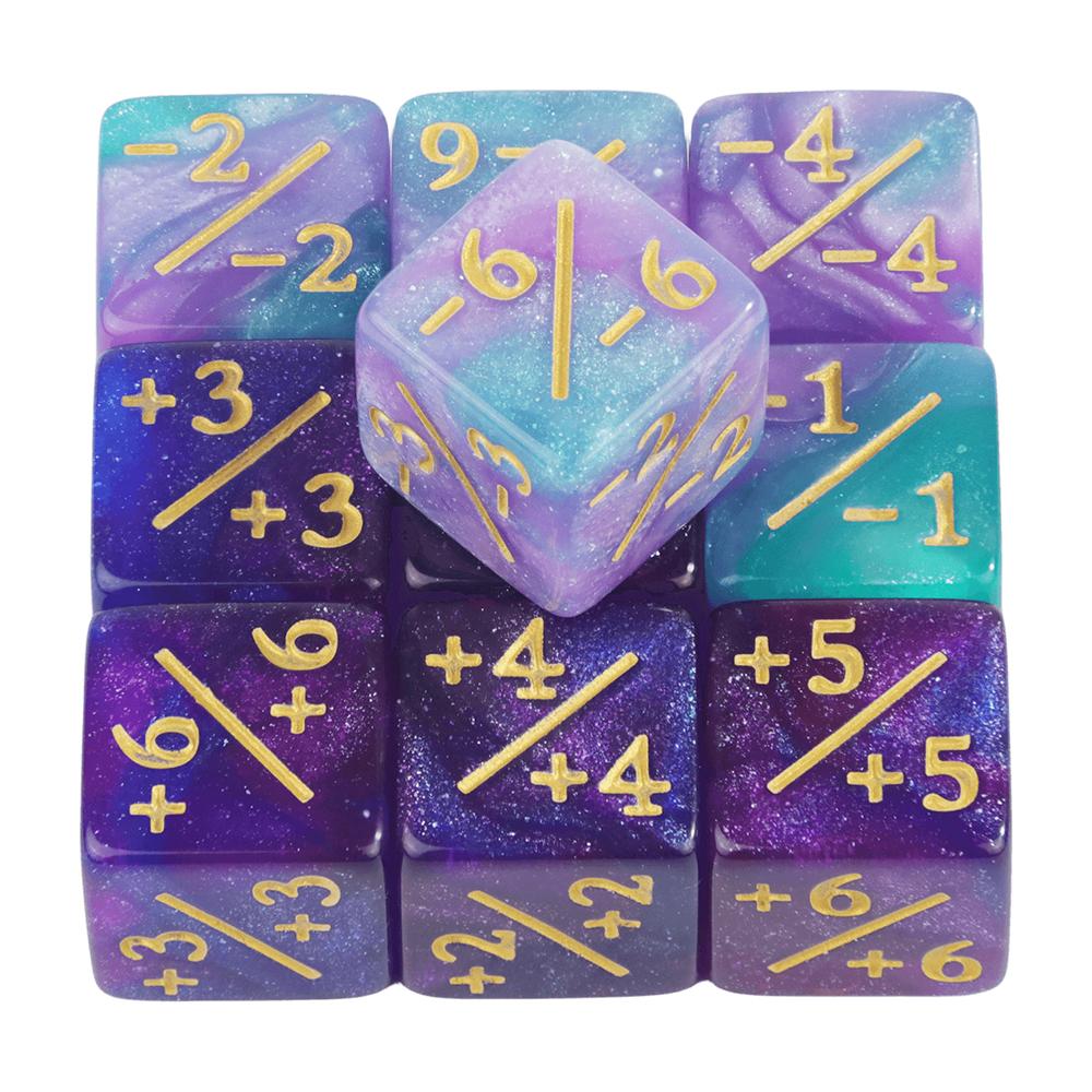 Набор из 10 игральных костей, жетонов для подсчета очков, игральные кости D6, совместимые с карточной игрой, соревнованиями по математике, учебными пособиями, аксессуарами