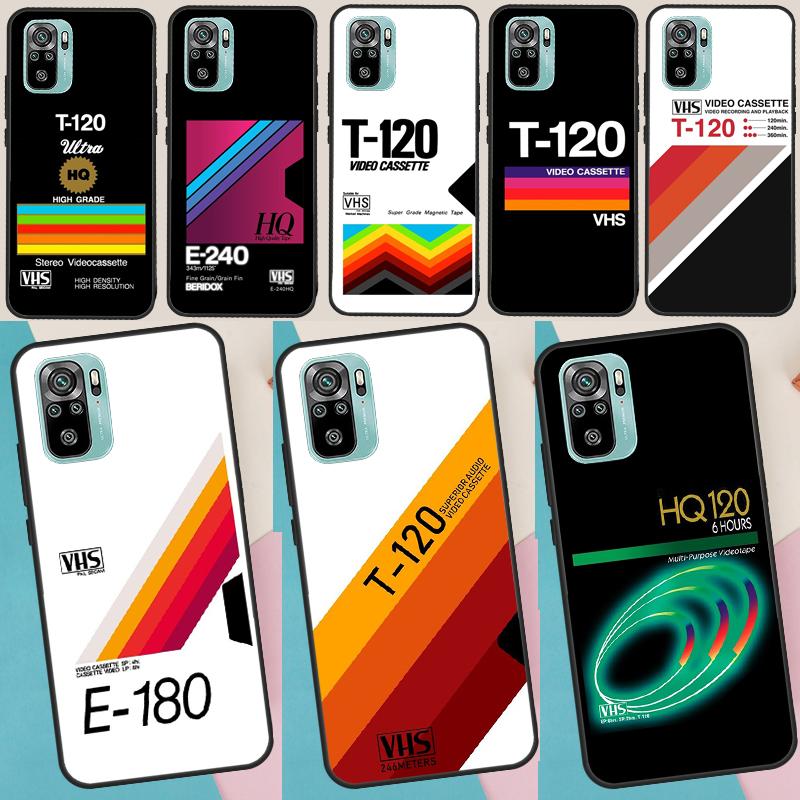 Retro VHS Tape Case For Xiaomi Redmi 14C 13C 10C 12C Redmi Note 14 Pro 13 12 11 9 10 9S 10S 11S 12S Cover