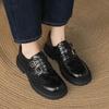 Новые женские туфли-лодочки на одной педали, повседневные черные туфли большого размера, низкий каблук, толстая подошва, нескользящая женская обувь, носите женские туфли-лодочки в любое время года
