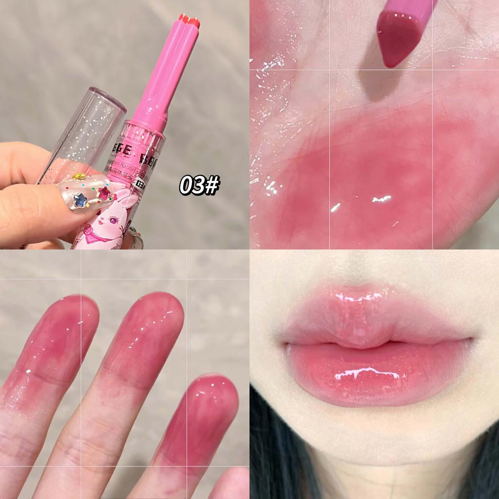 GEGE BEAR Watery Mirror Lip Gloss Набор помад Garden Rabbit Press-on Lovely Lip Gloss