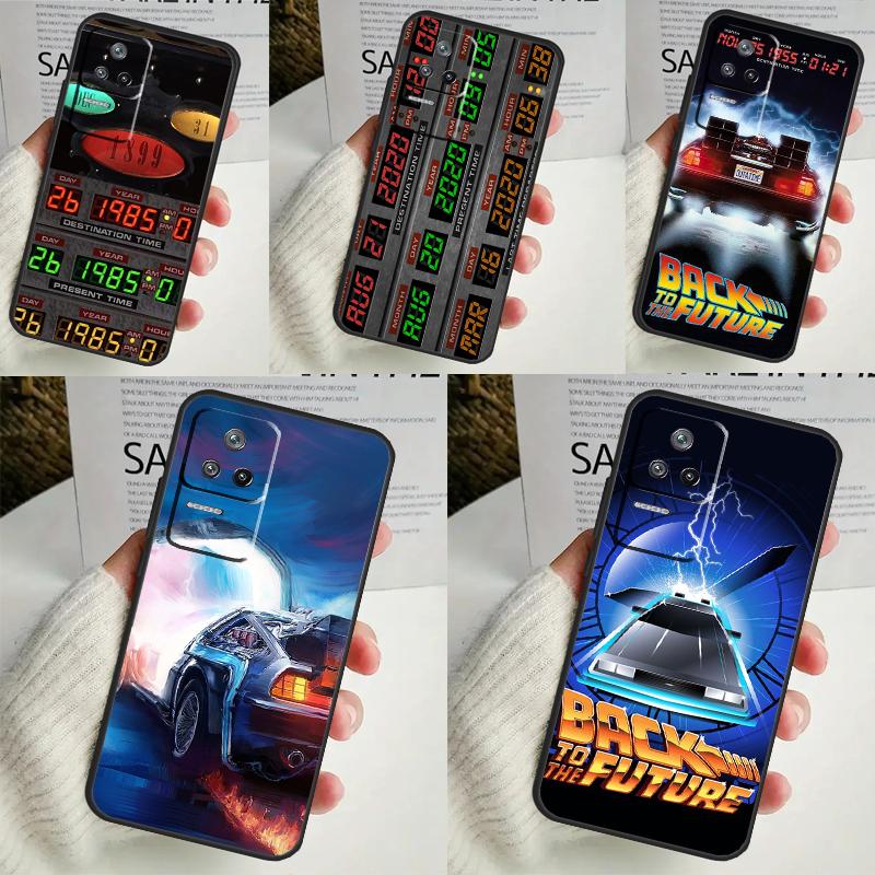 Back To The Future Time Machine Funda For POCO M6 Pro X3 X4 X5 X6 M5s F3 F5 Xiaomi 13T Pro 12T 11T 12 13 Lite 14 Ultra Case
