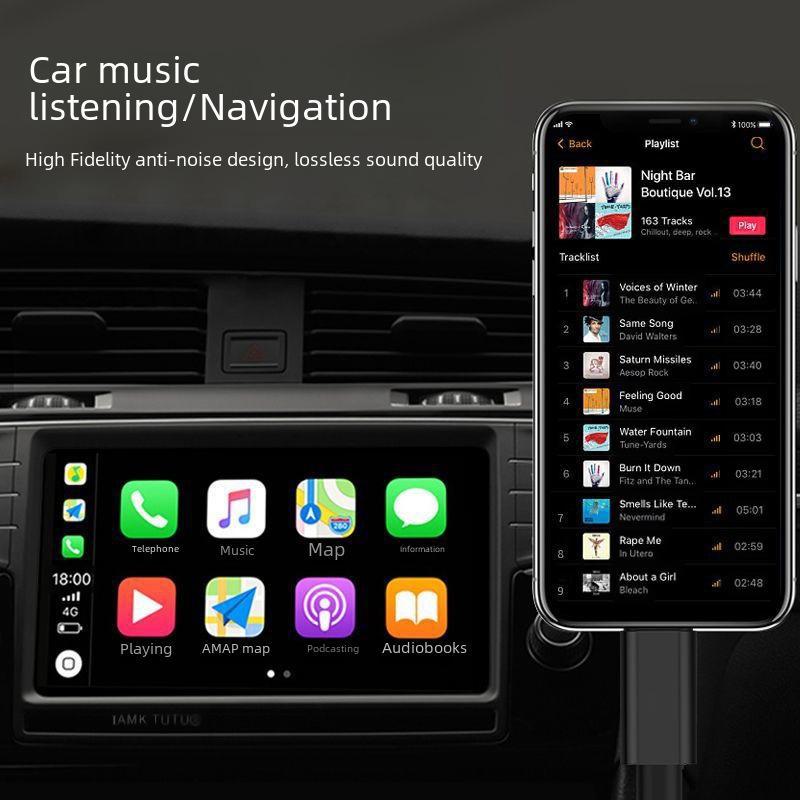 Цифровой аудиокабель Type-C - 3,5 мм AUX - 1 м, универсальное подключение автомобильных динамиков