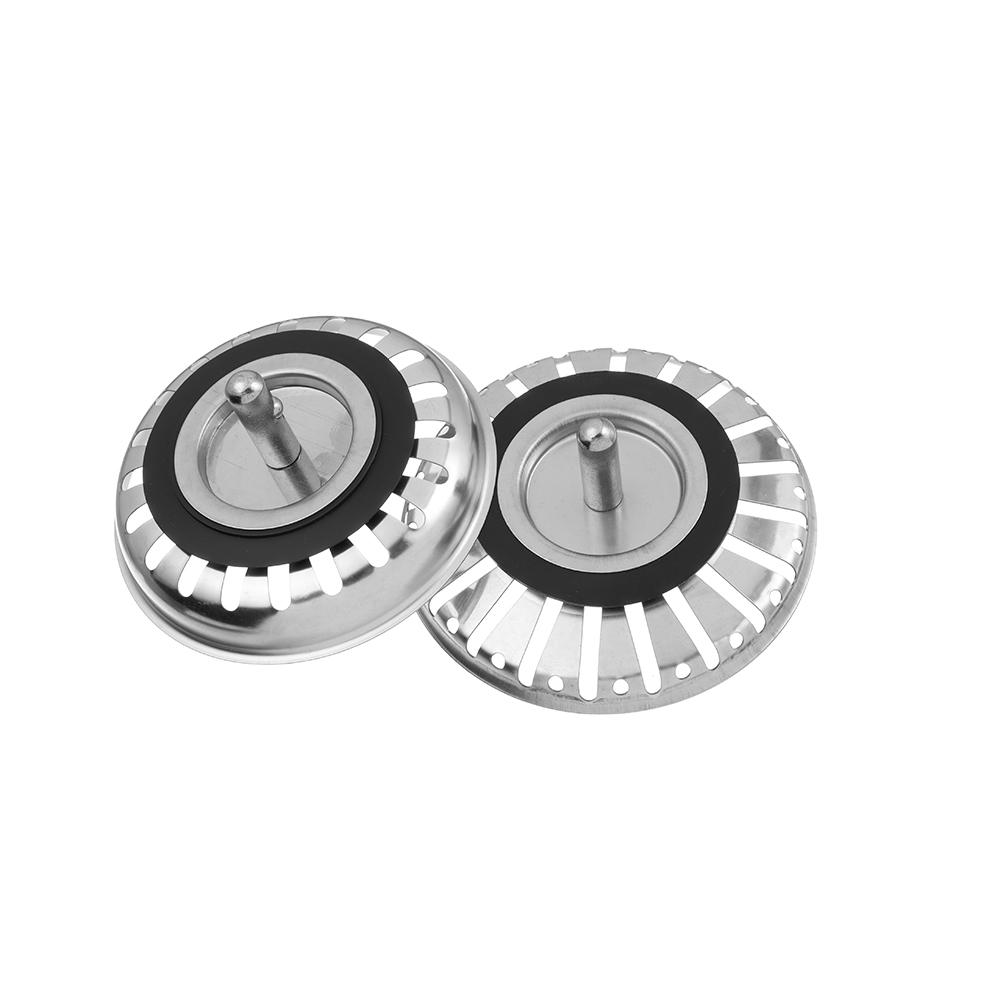 Стальная крышка для таза для мытья посуды Кухонные инструменты Пробка для воды Фильтр Пробка Сетчатая корзина для раковины Слив