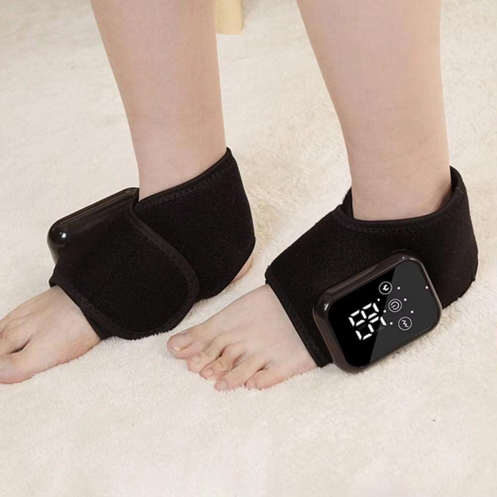 With 3 Vibration Modes Heating Ankle Protection Strap Cordless Ankle Massager Achilles Tendonitis