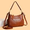 Women's Shoulder Bag Soft Leather Crossbody Bag Soft Leather Mother Bag Underarm Bag