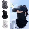 Neck Protection Sun Protection Mask Quick Drying Sunscreen Veil New Ice Silk Mask  Unisex