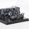 BSC Декодирование 1:64 RWB 993 964 Полный Карбон Матовый Черный Имитация Алюминия Коллекция Моделей Автомобилей