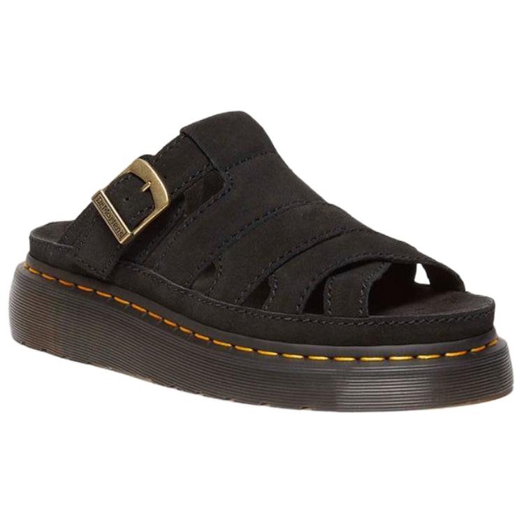 Dr. Martens Maxxy Fashion Удобные Износостойкие Шлепанцы Унисекс Сандалии Черные 41125001