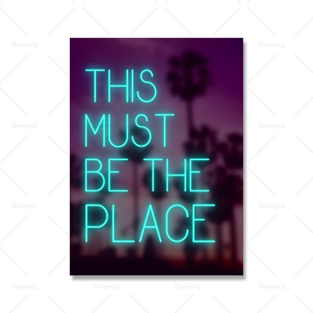 Пиво, Коктейль, Пицца, Вечеринка с Мороженым, Неоновые Принты, Тенденции В Настенном Искусстве, Плакаты, Украшение Общежития Колледжа