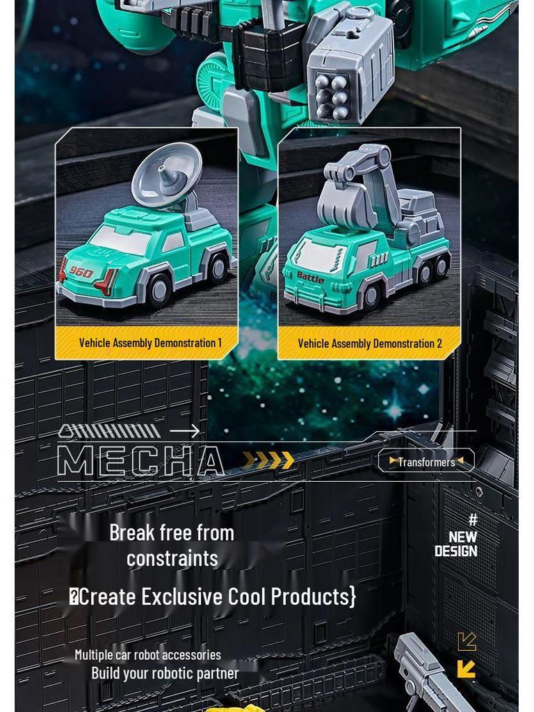 Детские магнитные конструкторы: 3D робот-меха Оптимус Прайм Образовательная игрушка