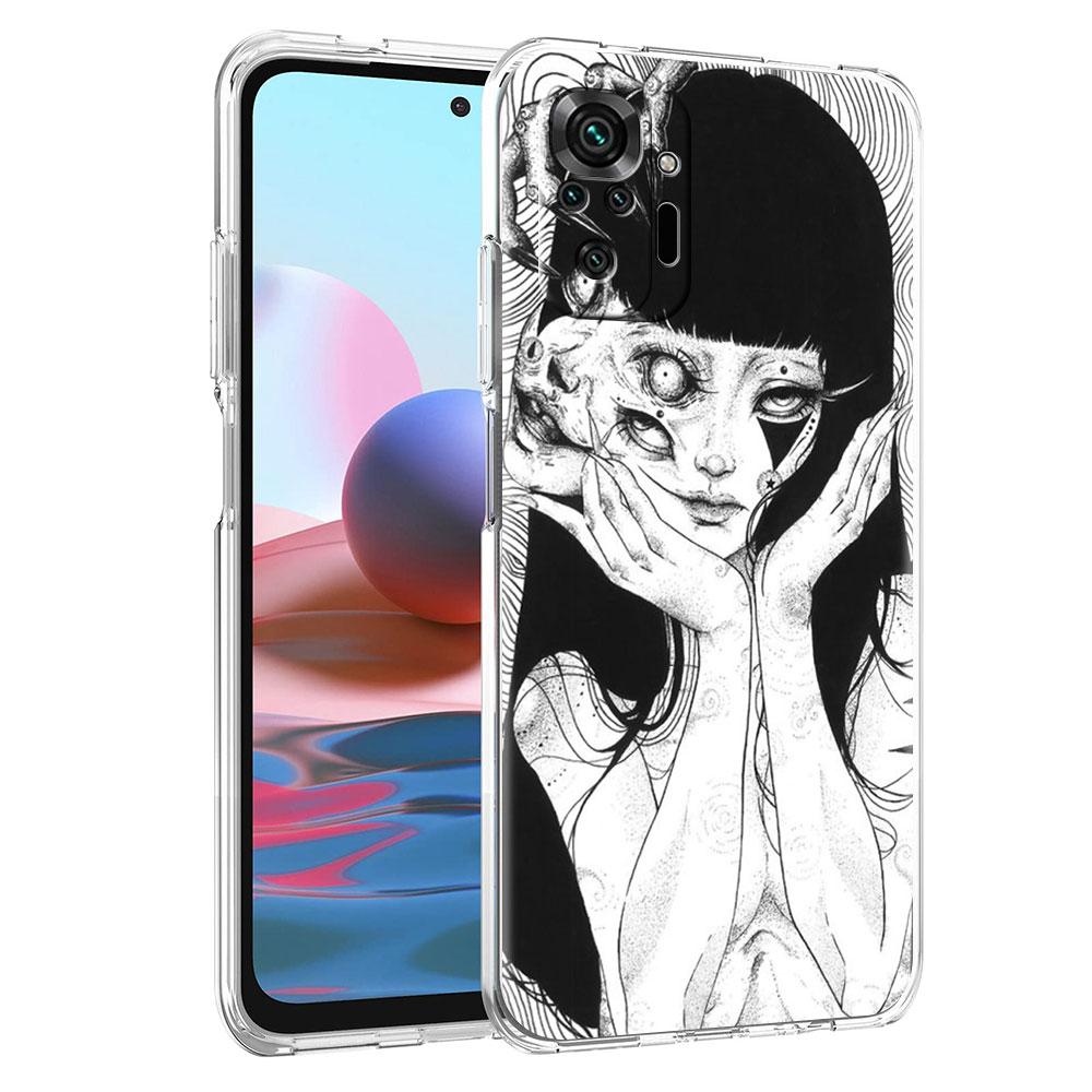 Силиконовый чехол для Xiaomi Redmi Note 10 9 Pro 9S 8 9C 7 8T 10S 9A 7A 8A K40 K20, противоударный мягкий чехол для телефона, футболки Junji Ito Tomie