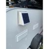 68CFM Plastic Solar Wall Fan 2.5W Ventilator Extractor Airduct Diameter 120mm for Shed Greenhouse