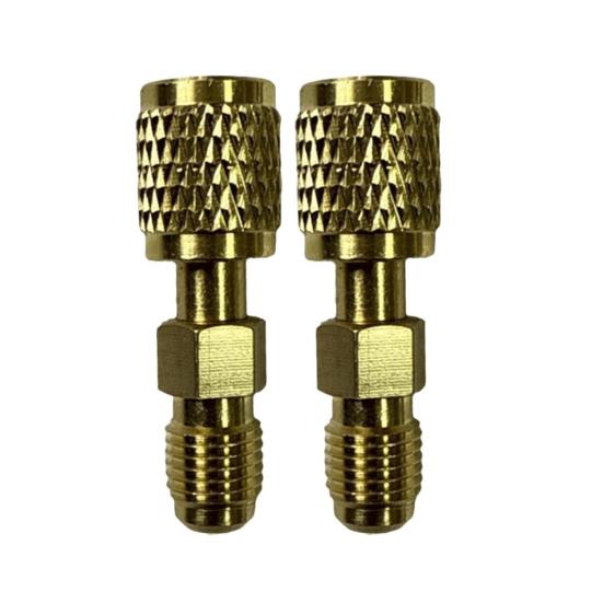1/2Pcs R32 R454B Refrigerant Brass Adapter Rustproof Universal