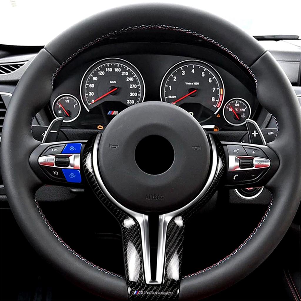 AIRSPEED For BMW M1 M2 M3 M4 F15 F16 F30 F34 Trim Interior Car Sport Steering Wheel M1 M2 Switch Replace Button Cover Sticker